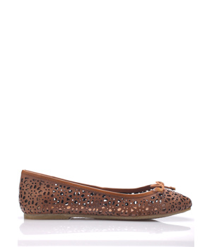Laceys london Hnědé děrované baleríny Laceys Laceys london Hnědé děrované baleríny Laceys
