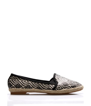 Černobílé espadrilky Monshoe Černobílé espadrilky Monshoe