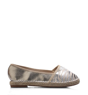 Stříbrné espadrilky Claudia Ghizzani
