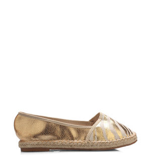 Zlaté espadrilky Claudia Ghizzani 39