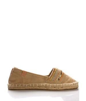 Béžové espadrilky s korálky Monshoe Béžové espadrilky s korálky Monshoe