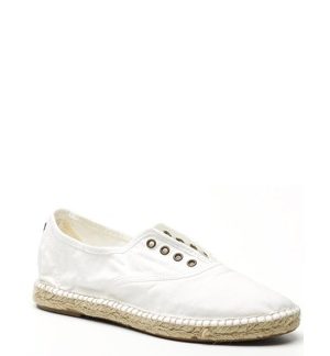 Bílé ekologické espadrilové tenisky Natural World