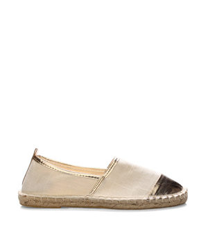 Bílé espadrilky se zlatou špičkou Monshoe 41