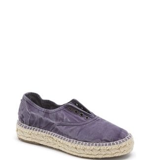 Fialové ekologické tenisky na espadrilové podrážce Natural World