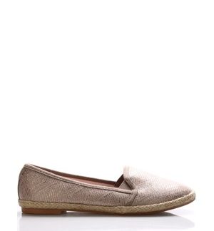 Hnědé lesklé espadrilky Monshoe