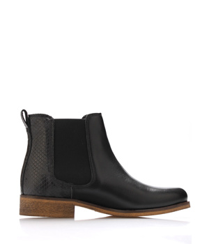 Černé kožené boty pérka Online Shoes Černé kožené boty pérka Online Shoes