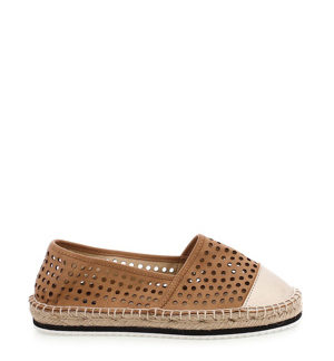 Hnědé děrované espadrilky MTNG