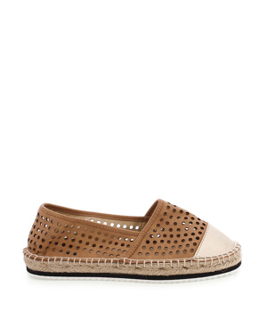 Hnědé děrované espadrilky MTNG Hnědé děrované espadrilky MTNG