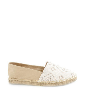Béžovo-bílé espadrilky MARIA MARE 36