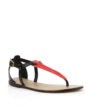 Laceys london Sandály z pravé kůže s červeným pony vzorem Laceys 38 Laceys london Sandály z pravé kůže s červeným pony vzorem Laceys 38
