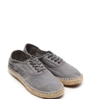 Šedé ekologické espadrilové tenisky Natural World