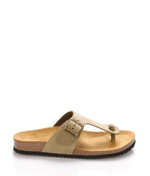 Olivově zelené kožené zdravotní pantofle EMMA Shoes Olivově zelené kožené zdravotní pantofle EMMA Shoes