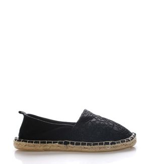 Černé espadrilky s krajkou Monshoe