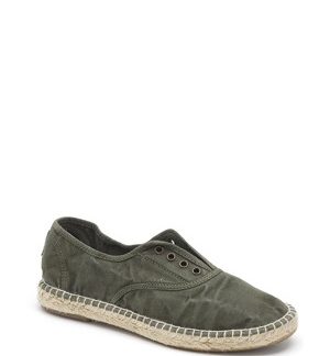 Khaki ekologické espadrilové tenisky Natural World
