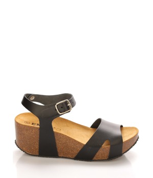 Kožené korkové sandály na platformě EMMA Shoes Kožené korkové sandály na platformě EMMA Shoes