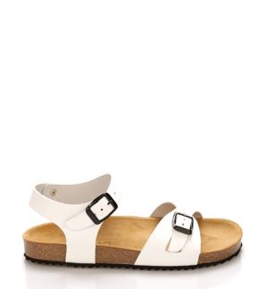 Bílé kožené zdravotní sandály EMMA Shoes