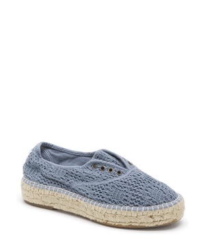 Modré ekologické tenisky na vyšší espadrilové podrážce Natural World Modré ekologické tenisky na vyšší espadrilové podrážce Natural World